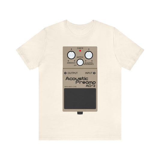 Boss Acoustic Preamp AD-2 Guitar Effect Pedal T-Shirt