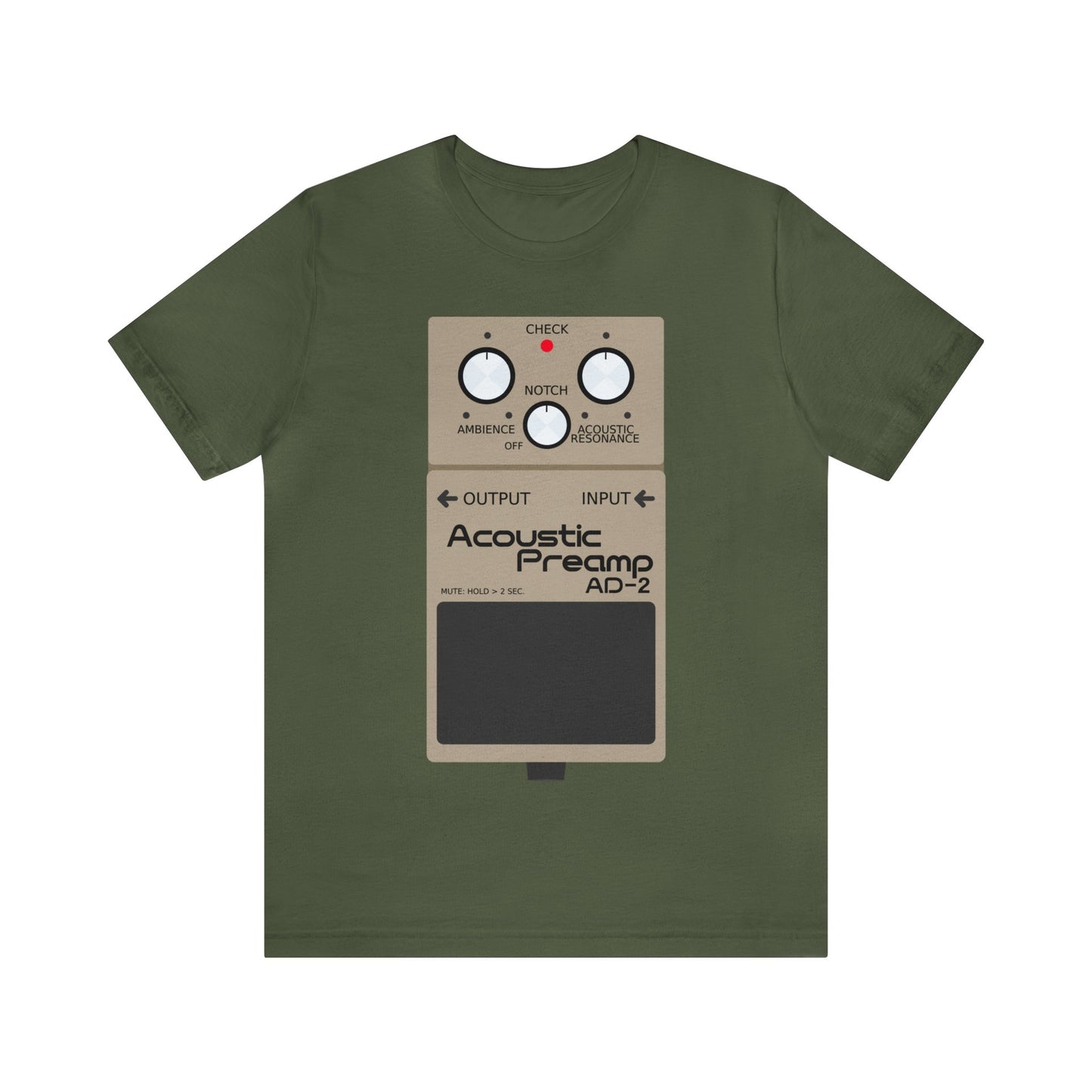 Boss Acoustic Preamp AD-2 Guitar Effect Pedal T-Shirt