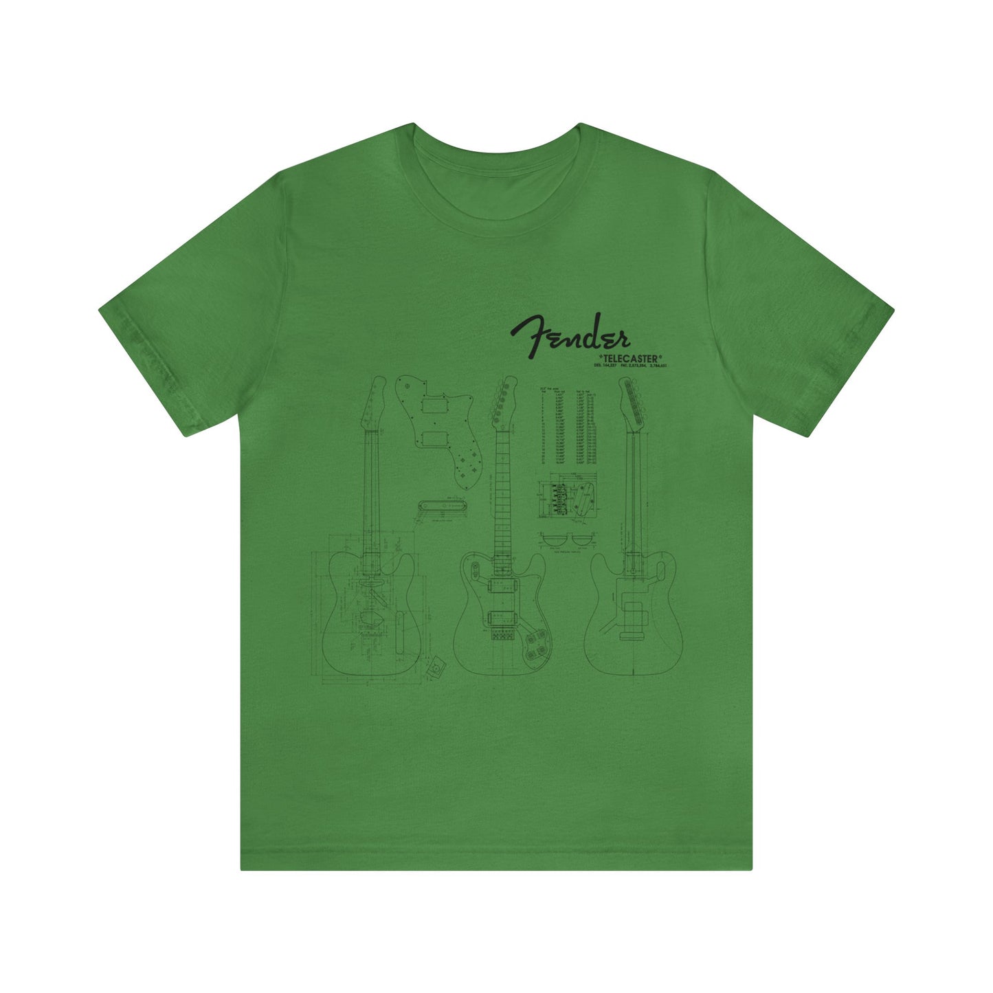 Electric Guitar Fender Telecaster Blueprint T-Shirt