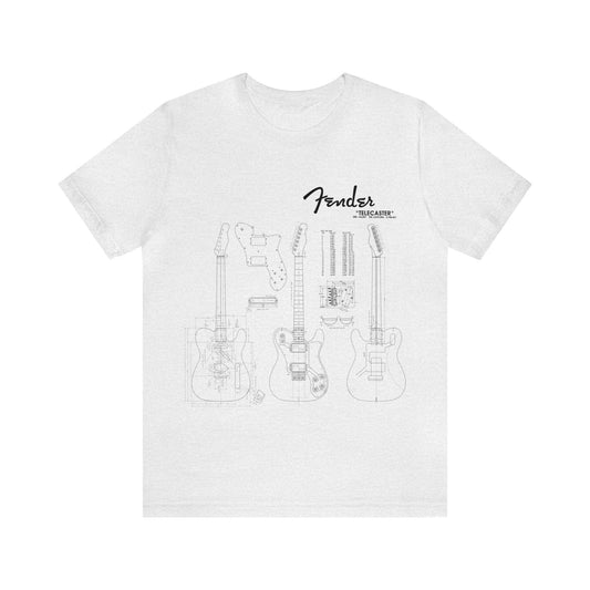 Electric Guitar Fender Telecaster Blueprint T-Shirt