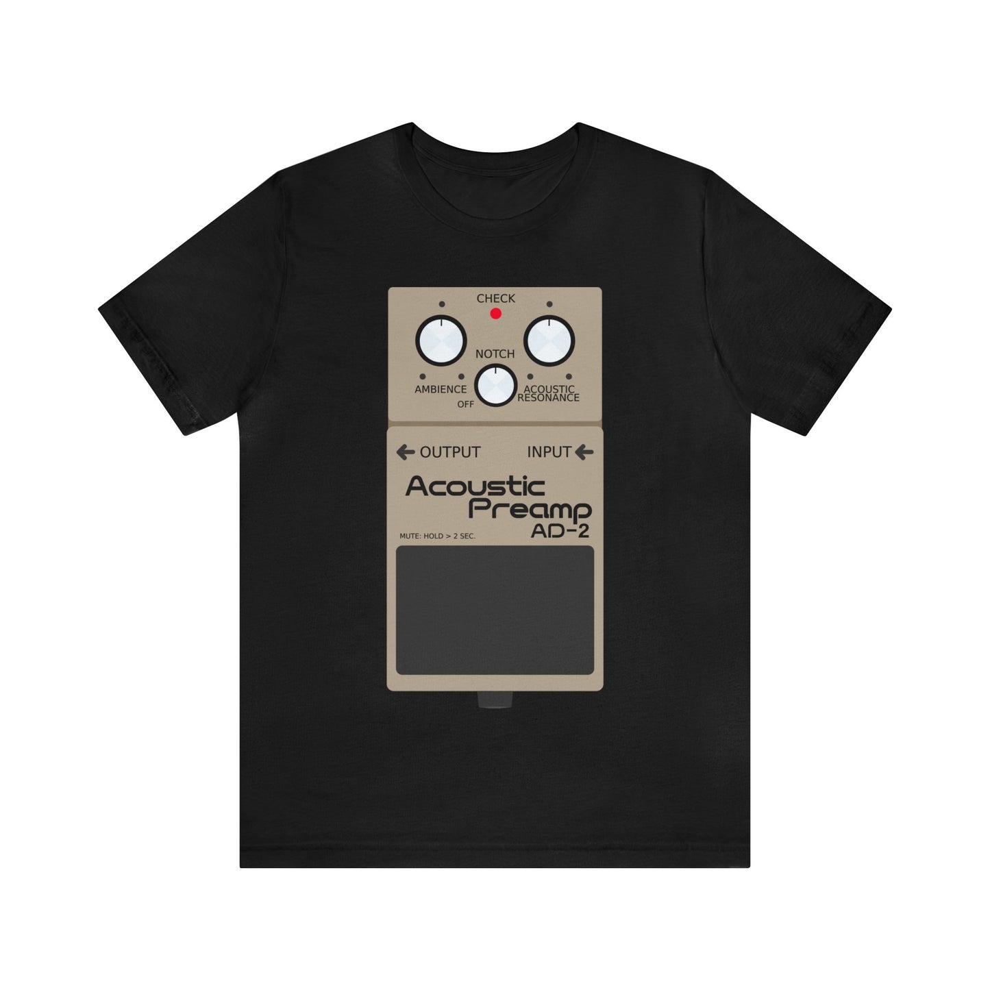 Boss Acoustic Preamp AD-2 Guitar Effect Pedal T-Shirt